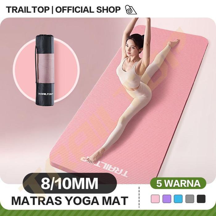 Speeds - Yoga Mat Nbr Matras Olahraga With Tas Matras Yoga Anti Slip Karpet Olahraga Tebal 10 Mm