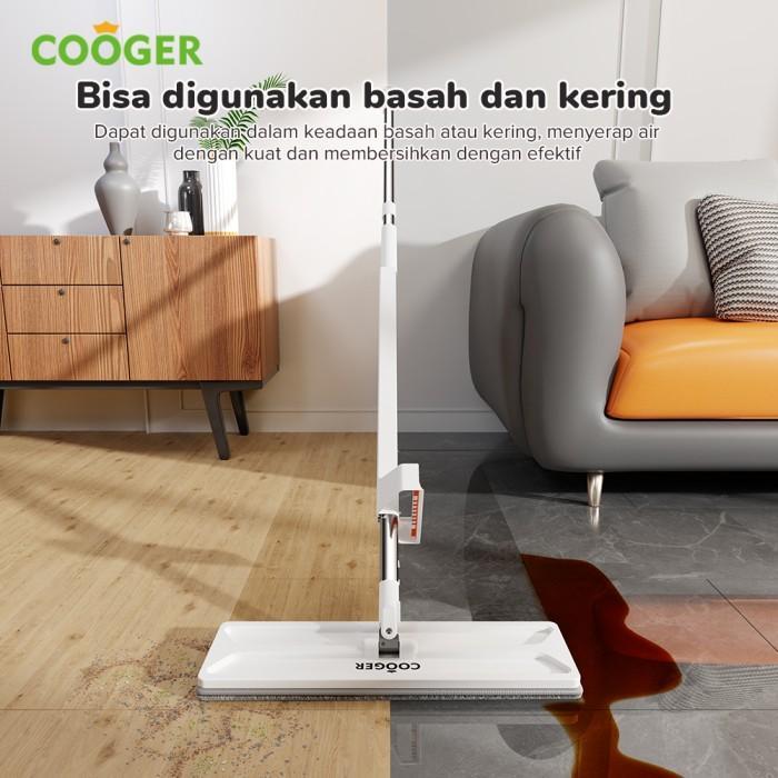 Cooger Pel Lantai Otomatis Pel Tarik Peras Alat Pel Lantai Super Mop