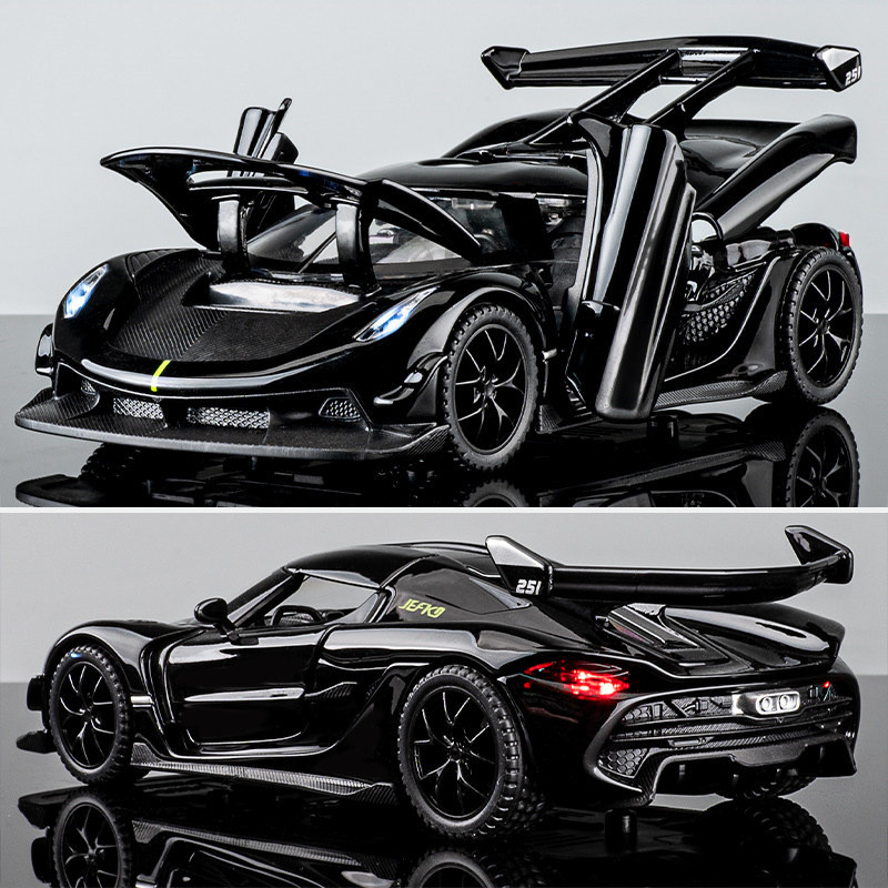 1:32 Koenigsegg Jesko Attack Alloy Sports Car Model Diecast Metal