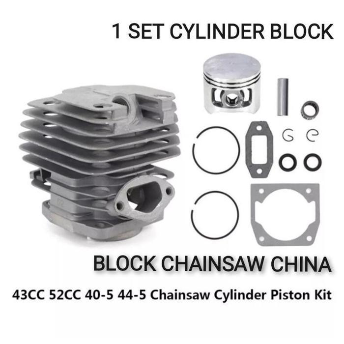 58CC Chainsaw Cylinder Piston Kit /45.2MM / Cylinder Block Assy Komplit BlokChainsaw 58cc/ boring