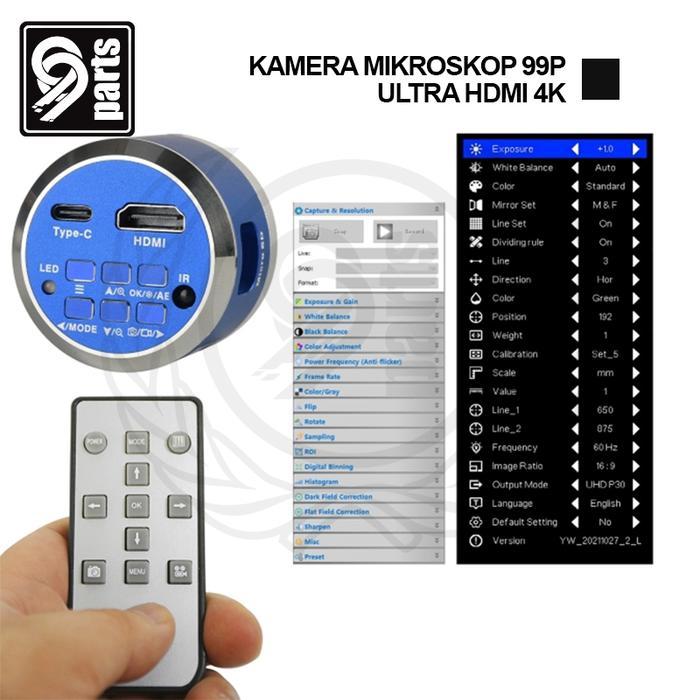 Kamera Mikroskop Ultra Hd 4K / Kamera Mikroskop Trinokuler 99P 4K Ultra Hd / Kamera Mikroskop 4K /