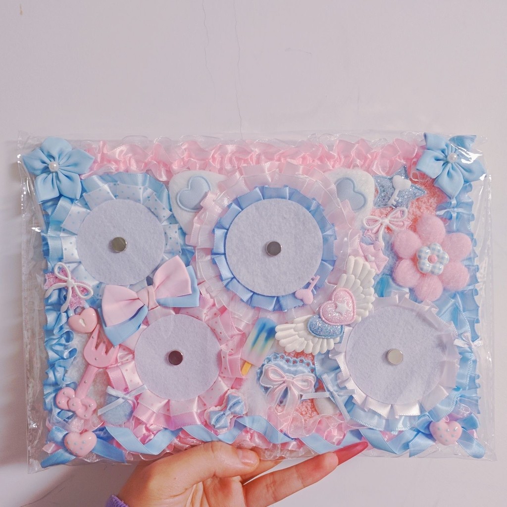 Ita Bag Insert Badge Lace Display Board Bow Ribbon Card Holder ItaBag Pin Holders B5 Size Ita Bag
