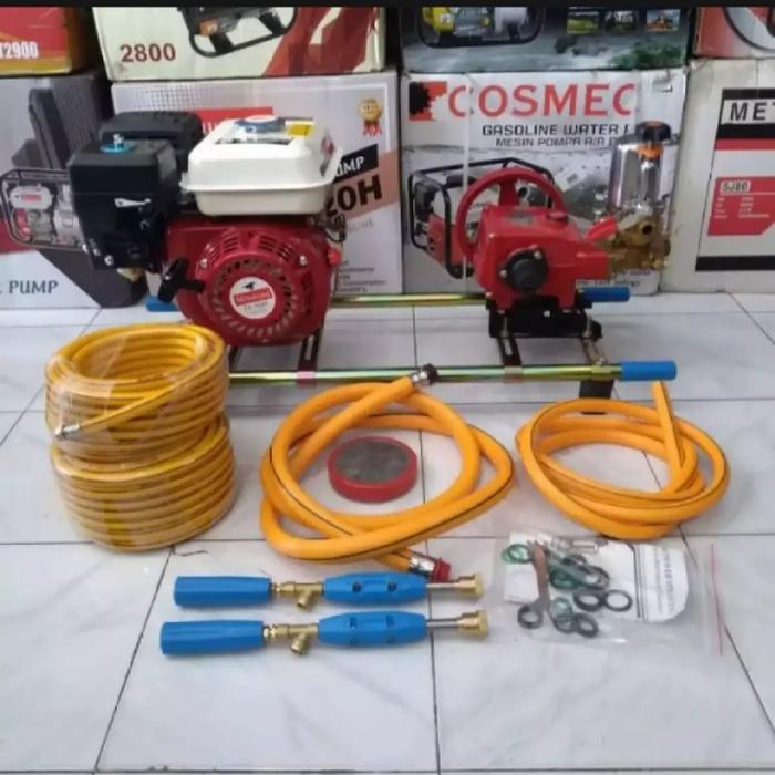 Mesin steam cuci motor bensin lengkap siap pakai