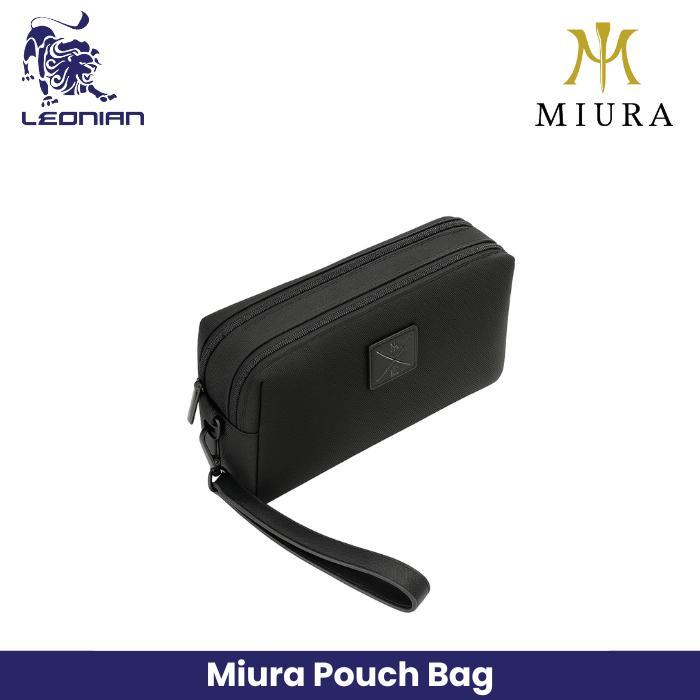 Miura Premium Black Pouch Bag #Gratisongkir