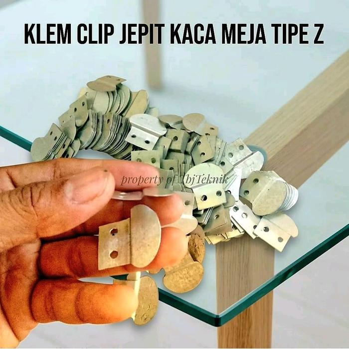 klem penjepit kaca / jepit kaca Z
