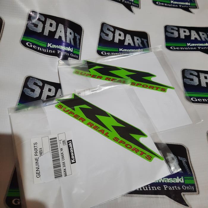 Stiker striping Body belakang ninja RR new Hijau Anniversary Original