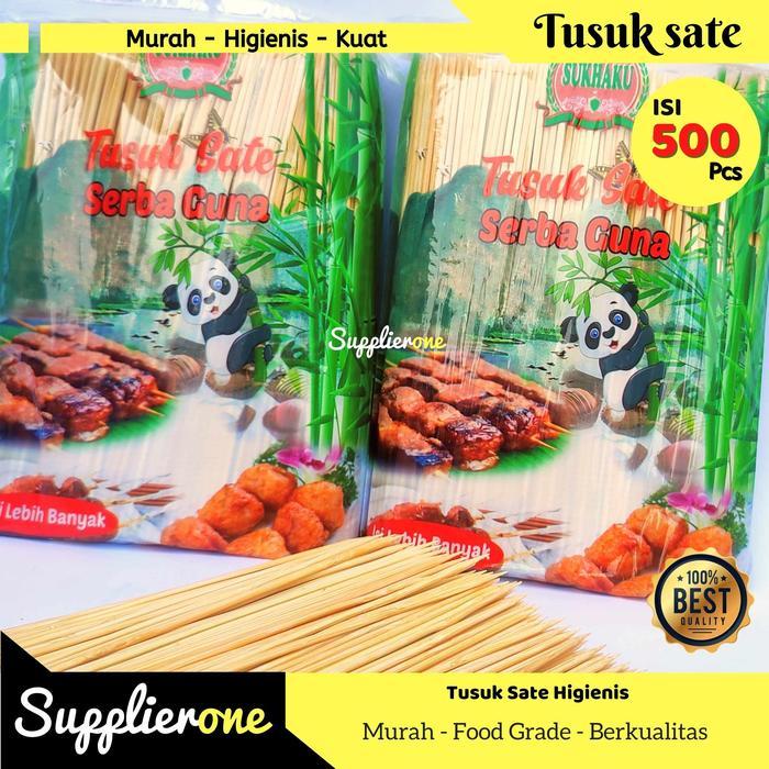 Tusuk Sate isi 500 pcs / Tusuk Sate Bambu / Tusukan Sate / Tusuk Sosis