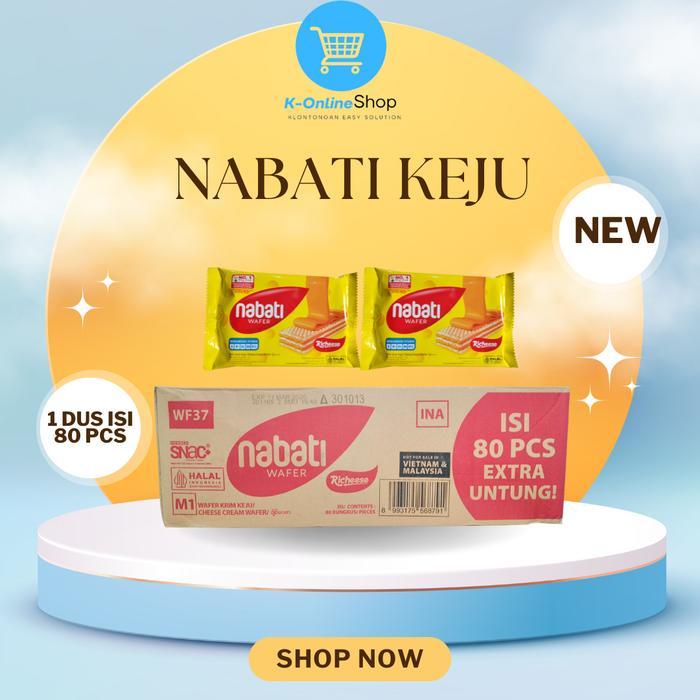 "New" [KOL X PAYDAY04] NABATI WAFER 1 DUS  KEJU  COKLAT - 1 DUS ISI 80 BKS