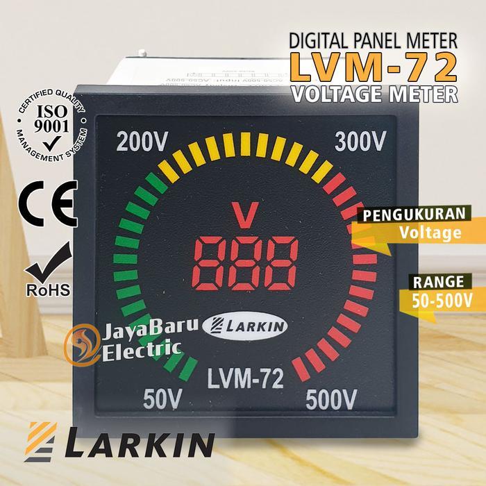 DIGITAL VOLTMETER VOLT METER DIGITAL LARKIN LVM72 TERBATAS