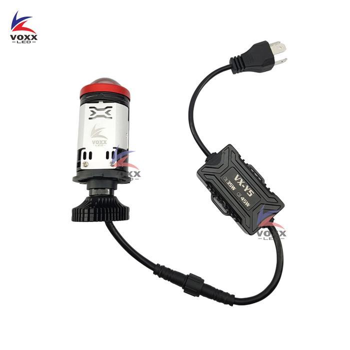 Voxx Led Lampu Led Voxx Y5 Mini Projie Bi-Led Laser H4 Hi-Lo 45W 4500Lm Mobil Motor