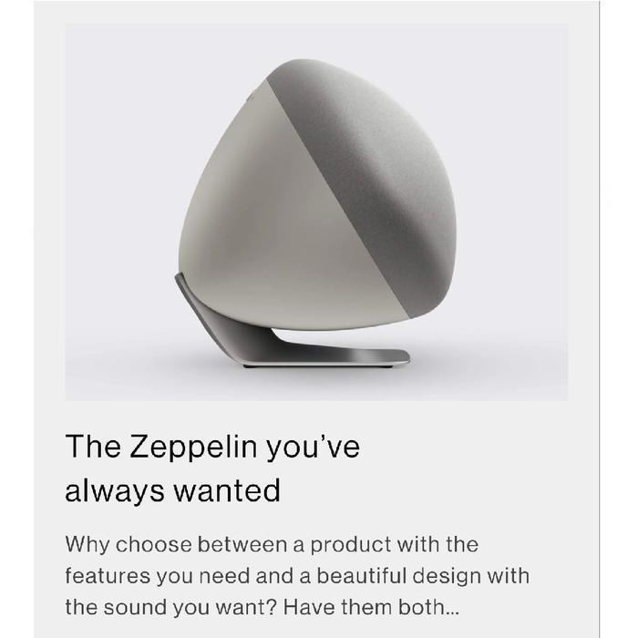 Bowers & Wilkins Zeppelin 2021 Hi-Res Wireless Smart Active Speaker