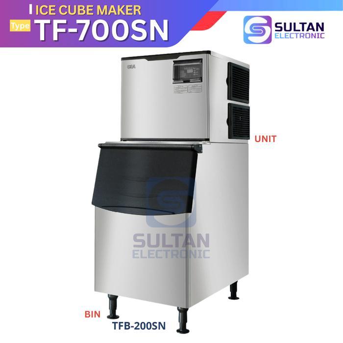 GEA ICE CUBE MAKER WITH BIN / MESIN PEMBUAT ES KUBUS TF-700SN / TF 700SN / TF 700 SN