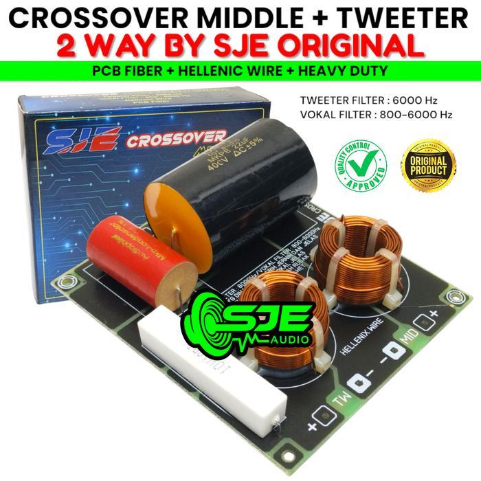 CROSSOVER TWEETER VOKAL 2 WAY SJE PCB FIBER HELLENIC WIRE - CROSSOVER 2 WAY SJE TWETER VOCAL MIDLE
