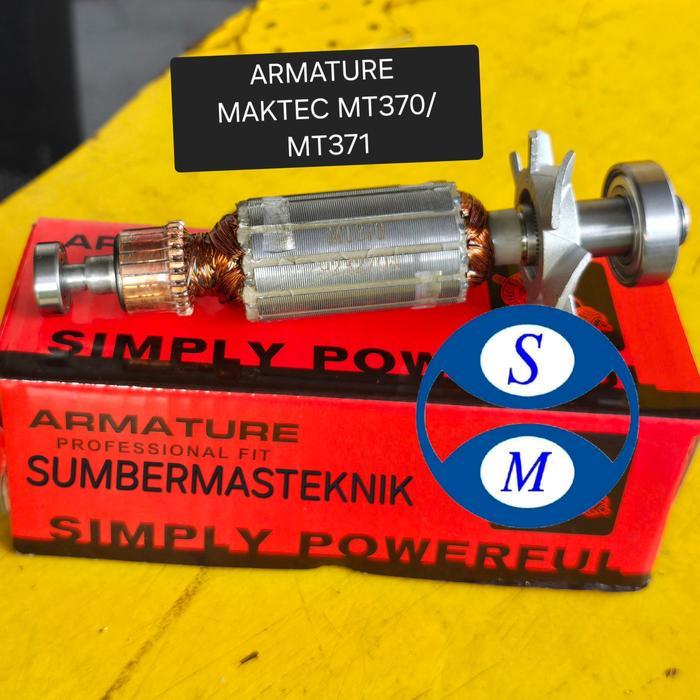 Armature Maktec Mt370 Mt371 Angker Mesin Trimer Maktec Mt 370 Merah