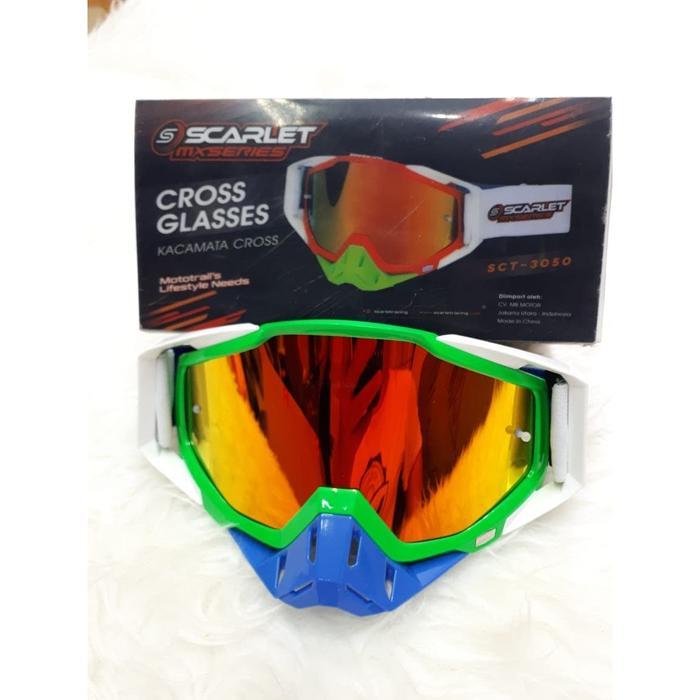 Kacamata Goggle Cross Scarlet #Gratisongkir