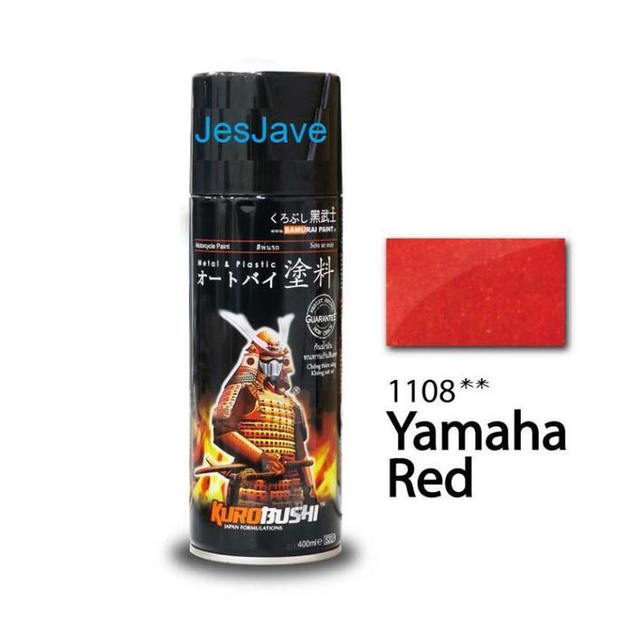 Pilok Pilox Cat Semprot Samurai Paint Kurobushi 2 Star 400 Ml - Yamaha Red / Merah Metalik (1108**)