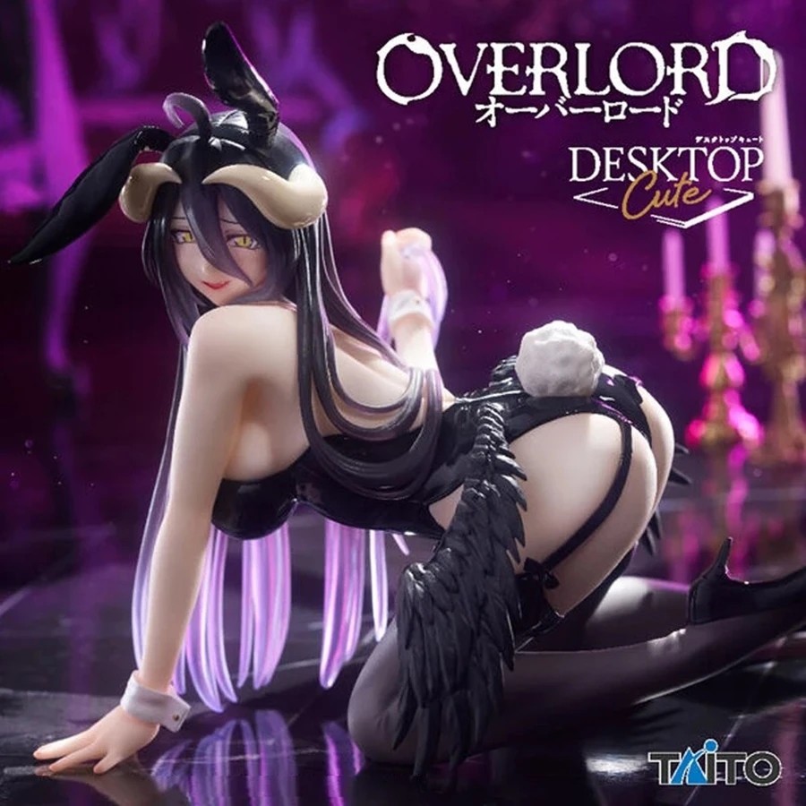 12cm Hentai Figure OVERLORD Anime Figure Bunny Girl Swimsuit Albedo Noodle Stopper Figurine Action