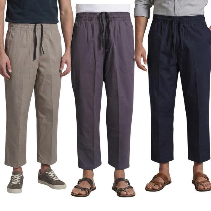 Celana / Sirwal BASIC Pria Dewasa AL-HAYAT Celana Panjang Polos Bahan Baby Canvas Premium Celana