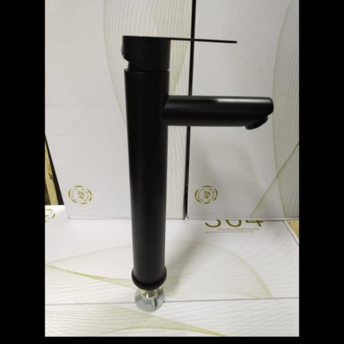kran wastafel stainles hitam/kran cuci tangan
