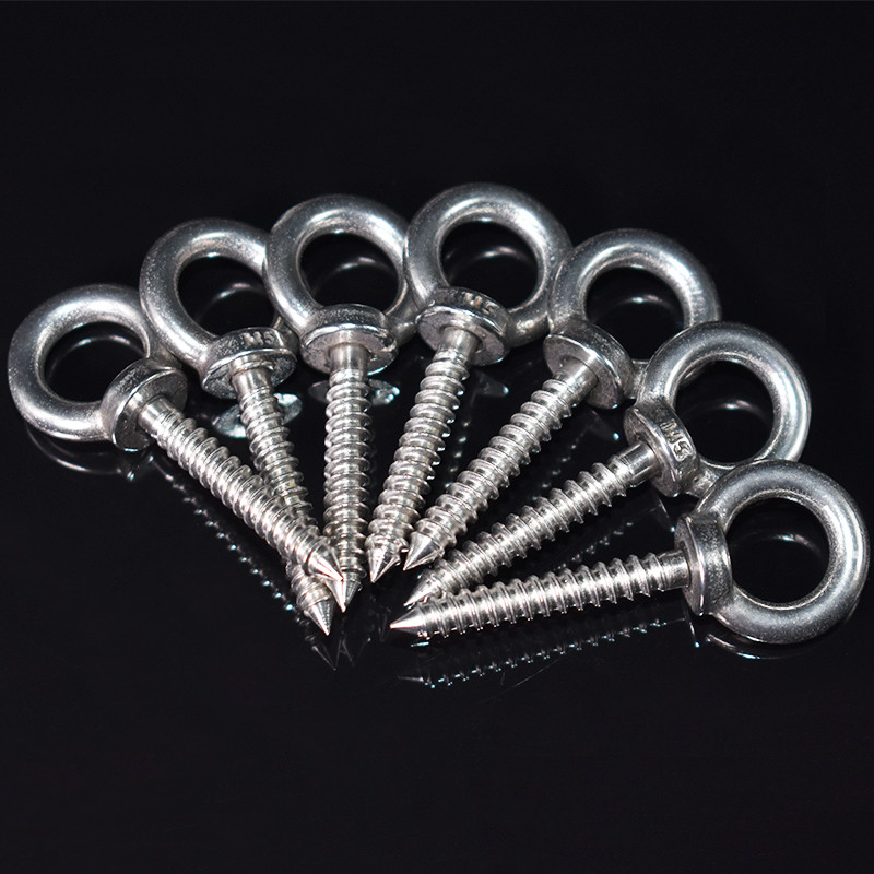 HQ ALL SIZES Stainless Steel 304 Sheep Eye Nut Round Ring Self Tapping Screw Hook