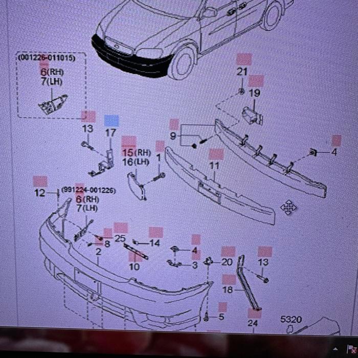 BRACKET SIDE LOWER FRT RH - KIA CARNIVAL- KIA GENUINE PART
