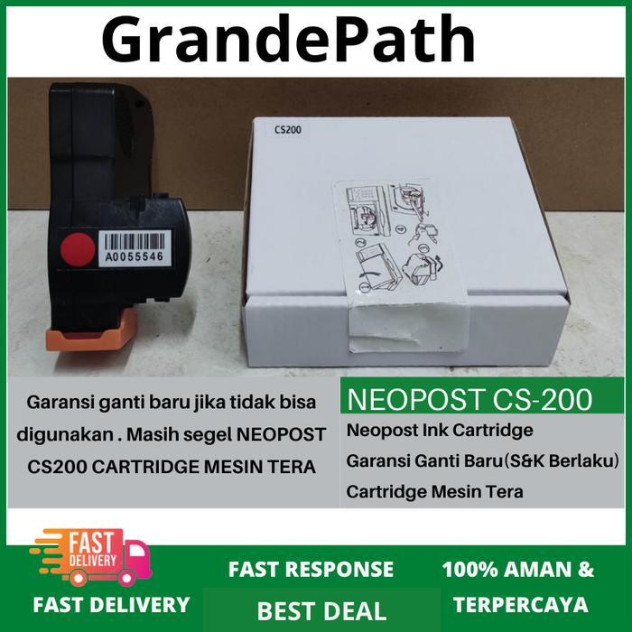 Tinta / Ink Cartridge Mesin Tera Neopost CS200 / CS 200 / CS-200 - Red Fluo