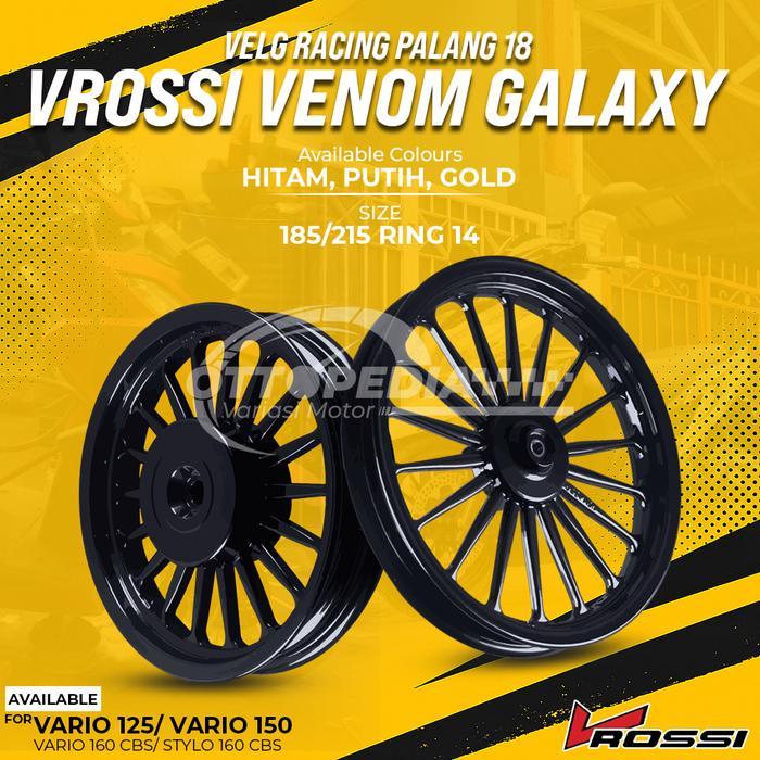 VRossi Velg Venom Galaxy Vario 125 / Vario 150 Ring 14 KWDT Model Daytona Vario 125  Vario 150 Lama 