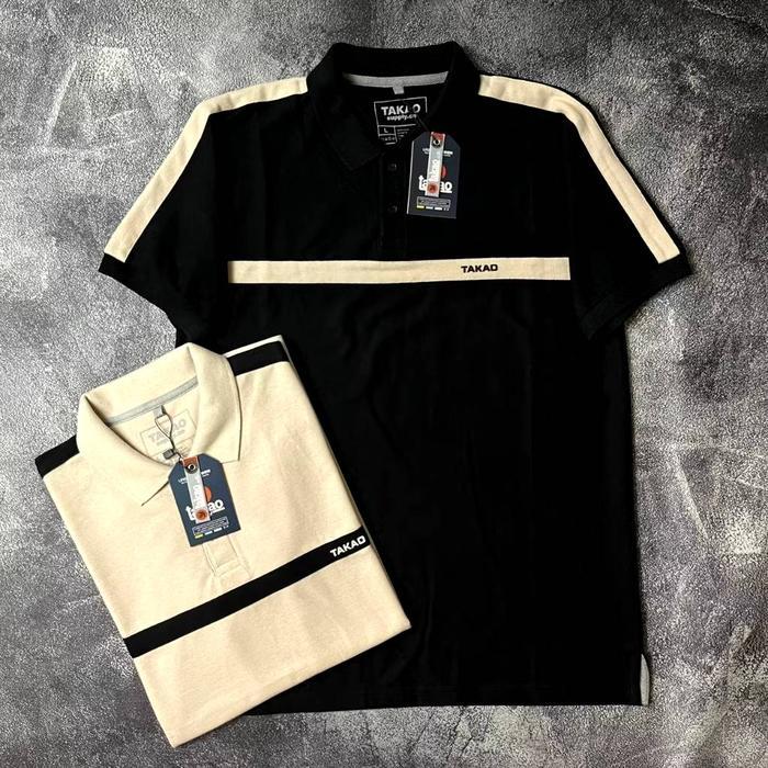 baju polo distro pria model komnbinasi terbaru original brand lokal polo shirt kaos kerah keren
