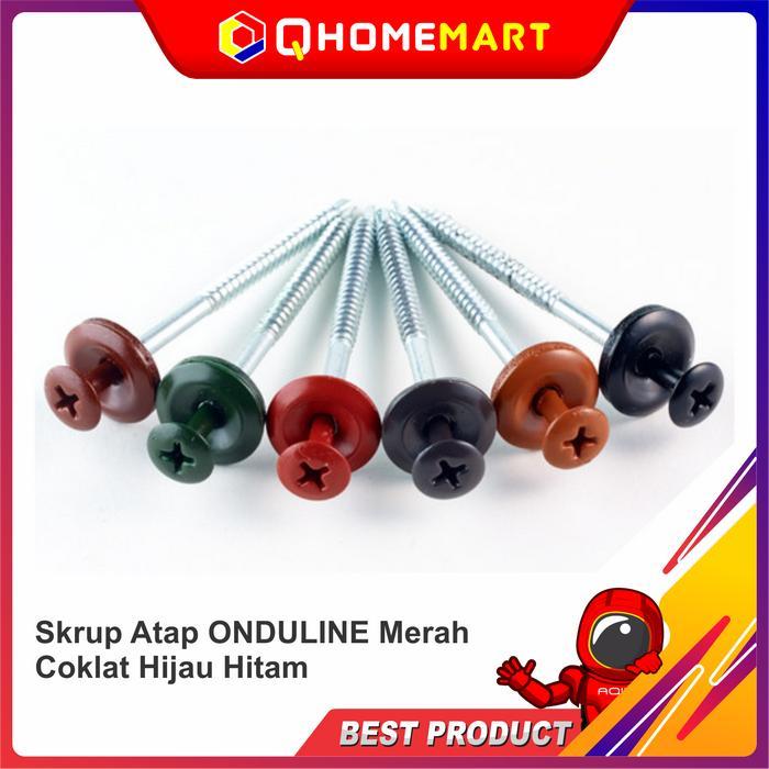 Ready Skrup Atap Onduline Speedy Screw Merah Coklat Hijau Hitam