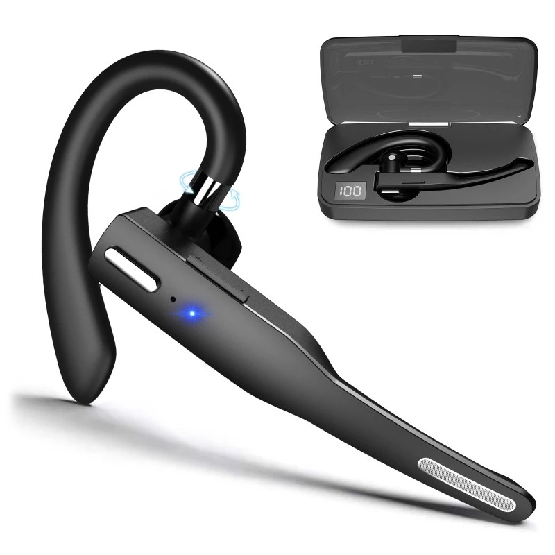 YYK525 Single Ear Bluetooth-compatible Headset Ear-hook Earbuds for Sports Running Gym for Type-C