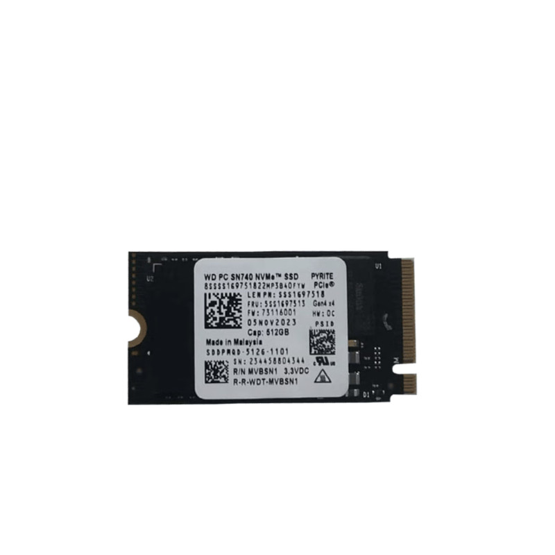 WD SSD SN740 256GB PCIE Gen4.0x4 NVMe M.2 Size 2242 Built in Solid State Drive OEM packaging