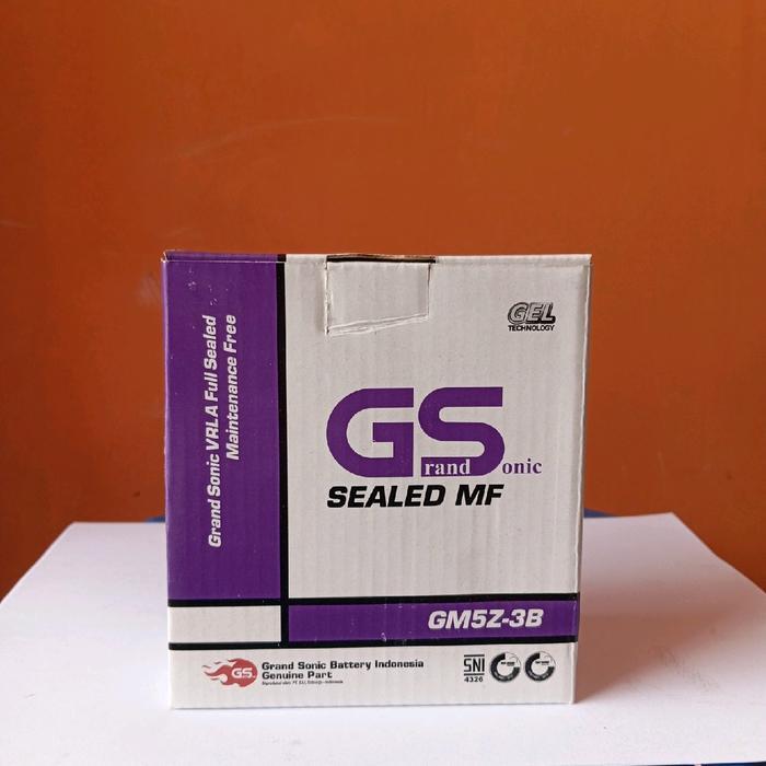 Aki Kering MIO SPORTY GS GM5Z 3B 7 Amper Grand Sonic untuk Astrea Grand , Supra fit , Shogun 110