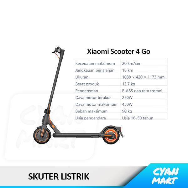 Xiaomi Electric Scooter 4 Skuter Listrik Otoped Elektrik Model Lipat 20km Rem ABS Premium Anak Dewas