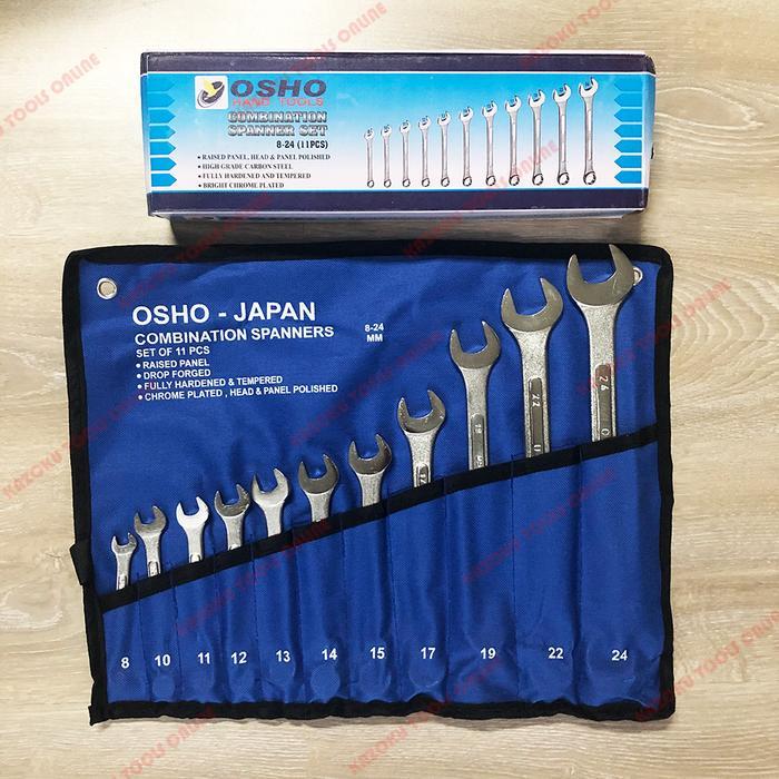Kunci Ring Pas Set 8-24 mm 11 pcs OSHO