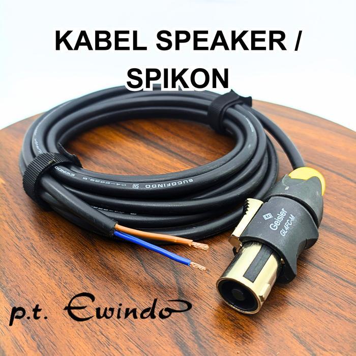 Kabel Speaker To Spikon / Kabel Speaker Satu Spikon Kabel Sinar- Spikon Geisler Populer