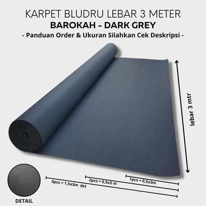 Karpet Lantai Meteran Pameran Bazar Mesjid Panggung Wedding 0,5X3 Mtr