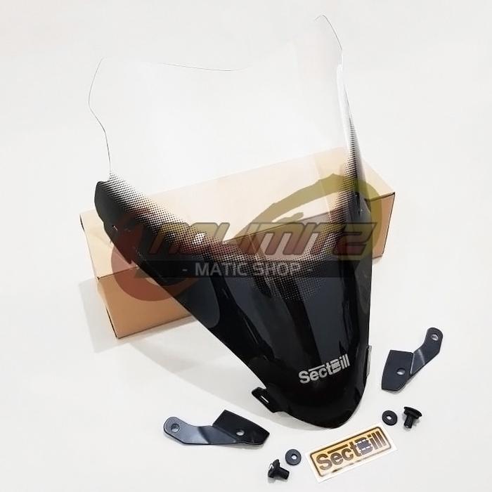 Windshield Sectbill Evo Visor Kaca Tameng Depan Honda Pcx 150 Lokal