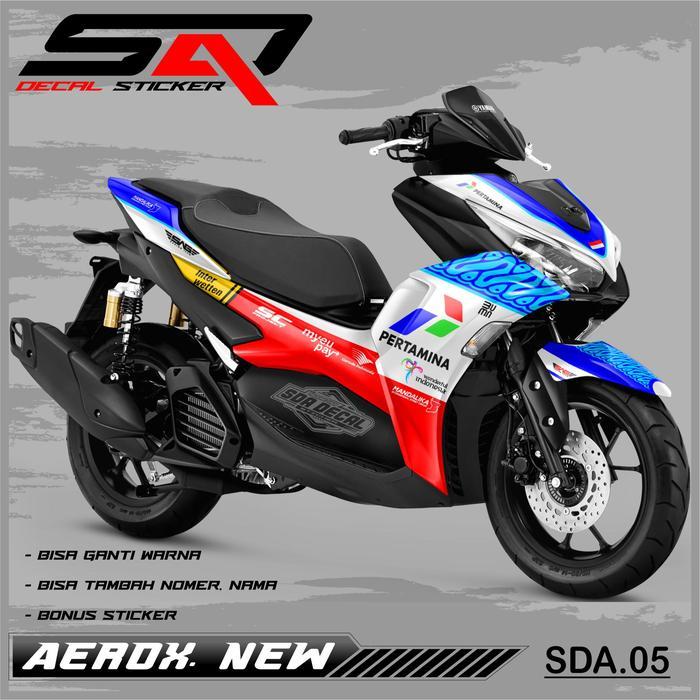 Decal Stiker Custoom Full Body All New Aerox 155 - Decal Sticker Variasi Motor Aerox Mandalika 155