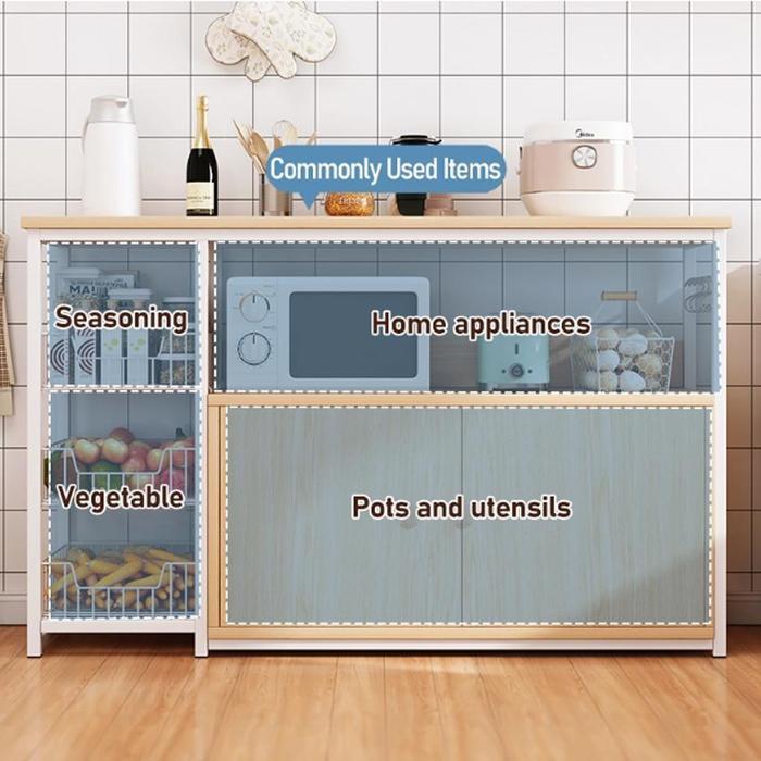 Etife Rak Dapur / Meja Dapur / Meja Kompor Tungku / Lemari Dapur / Rak Oven / Rak Kayu Dapur