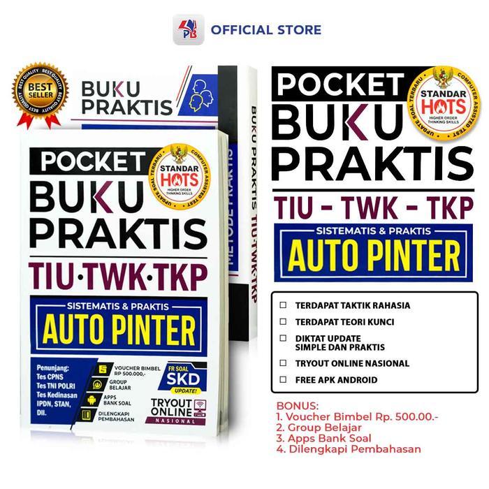Buku CPNS / Pocket Buku Praktis TIU TWK TKP / Tes CPNS / TNI POLRI / Kedinasan / IPDN / STAN / Forum