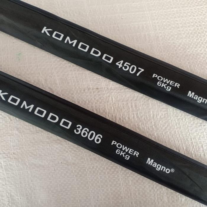 Joran Tegek Magno Komodo Panjang 360 450 Carbon Max Drag 6Kg Action Kaku Murah Terbaik