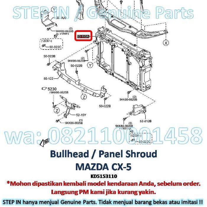 Ready Bullhead Mazda CX-5 CX5 KD5153110 2012 2013 2014 2015