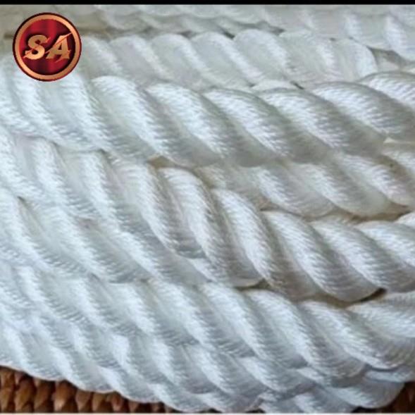 Terlaris - Tali Tambang 30mm Tali Tambang Nylon Tali Tambang Nilon Putih Besar Harga per Meter