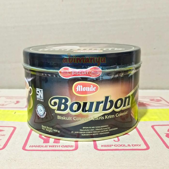 Monde Biskuit Coklat Bourbon Kaleng 500 Gram Ready