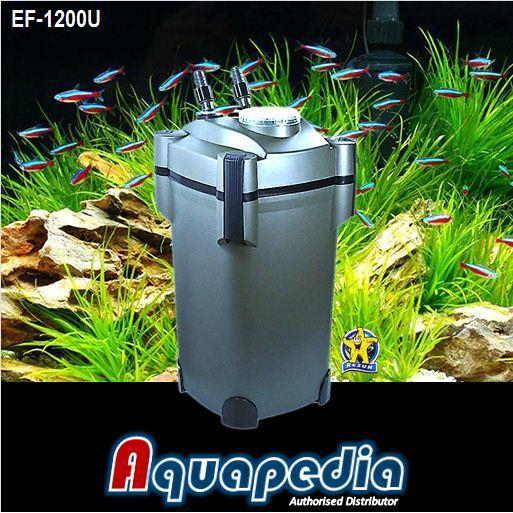 Resun Ef1200U Aquarium Aquascape External Filter + Lampu Uv Ef-1200U Terjamin