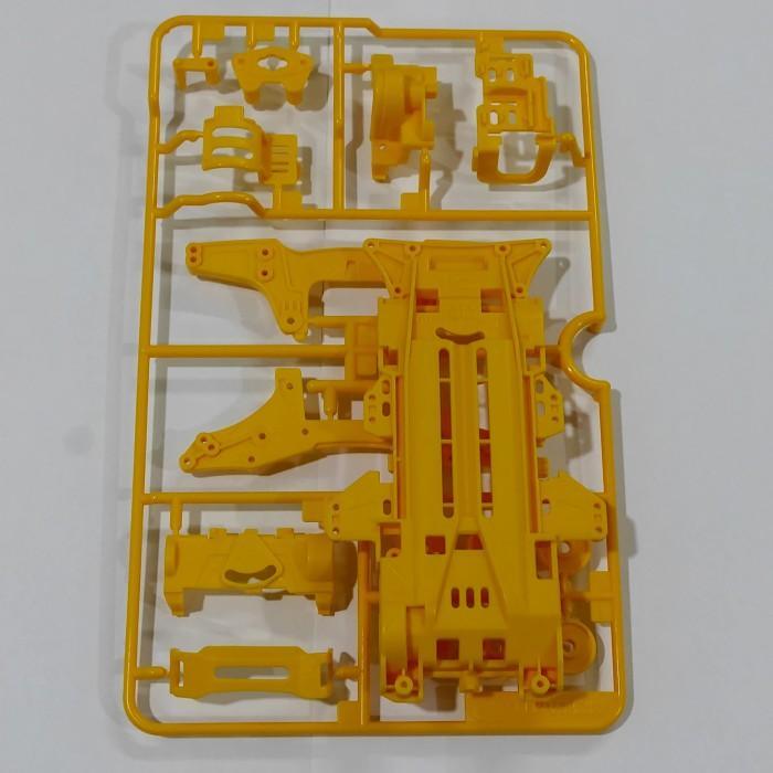 Tamiya Chassis VZ Yellow + Gearbox Loose Sally Racer Ori