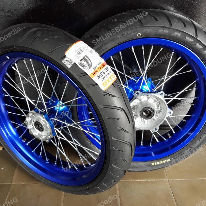 Ban set wr155 wr 155 supermoto ban maxxis velg vrossi