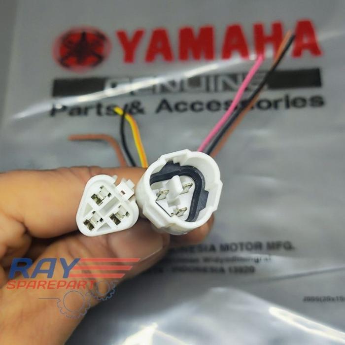 Soket Socket Kabel Lampu Senja Kota Depan Yamaha Mxking Mx King 150 Original