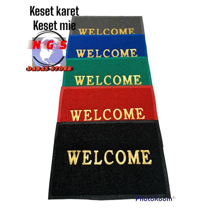 Terlaris keset karet karpet / keset karet /keset welcome / keset anti slip / keset Lantai