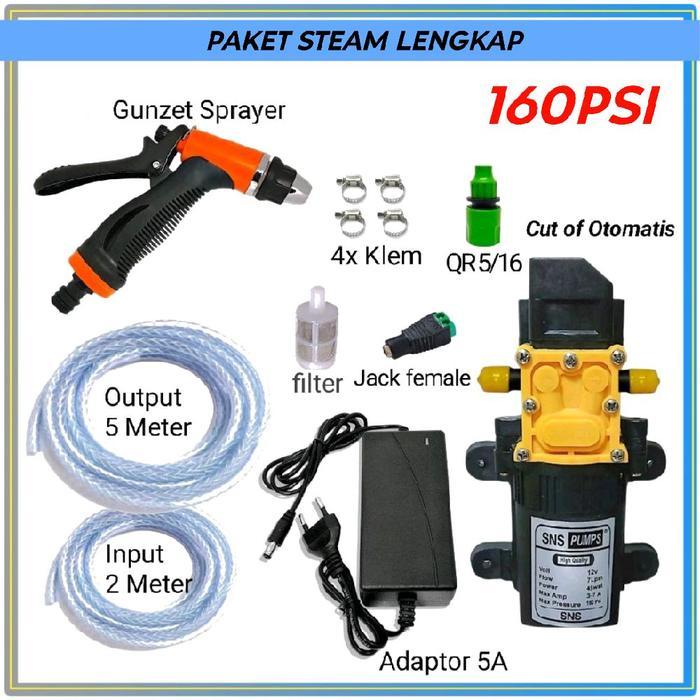 STEAM CUCI 160PSI / STEAM CUCI MOTOR/ MOBIL/AC GUNZET SPRAYER KHUSUS